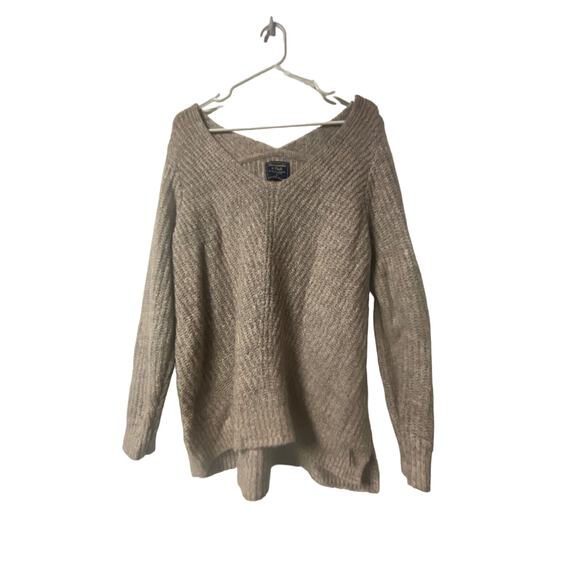 Abercrombie & Fitch women’s V-neck knit pullover sweater size XL - Picture 1 of 4